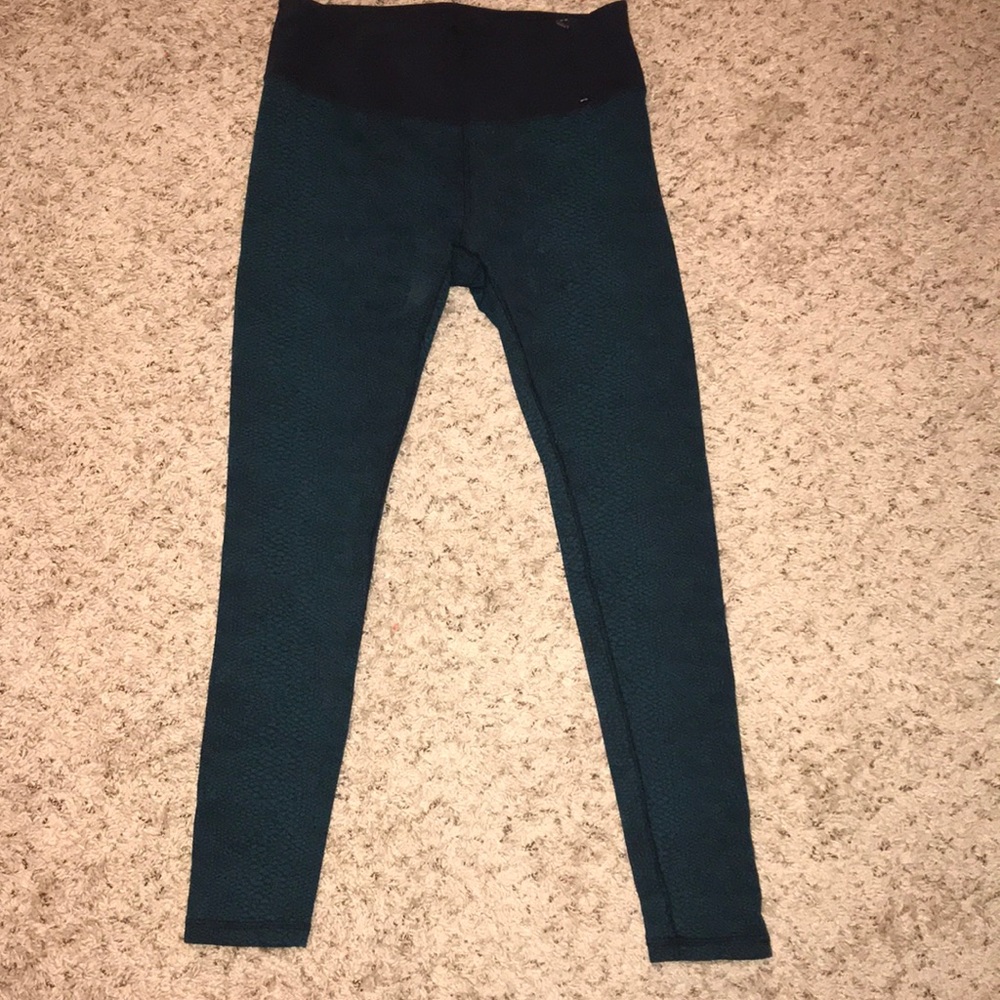 Dark green snakeskin tights